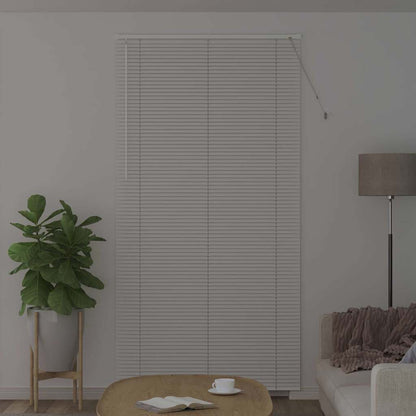 Fensterjalousie mit Vorhängen Manuell Weiß Aluminium