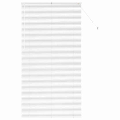 Fensterjalousie mit Vorhängen Manuell Weiß Aluminium