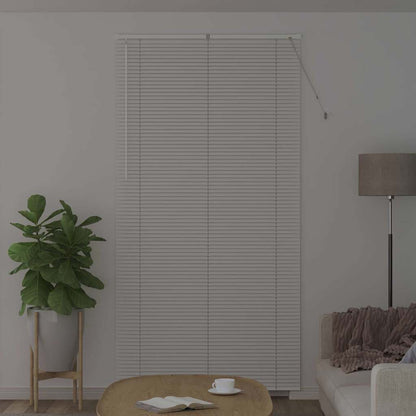 Fensterjalousie mit Vorhängen Manuell Weiß Aluminium