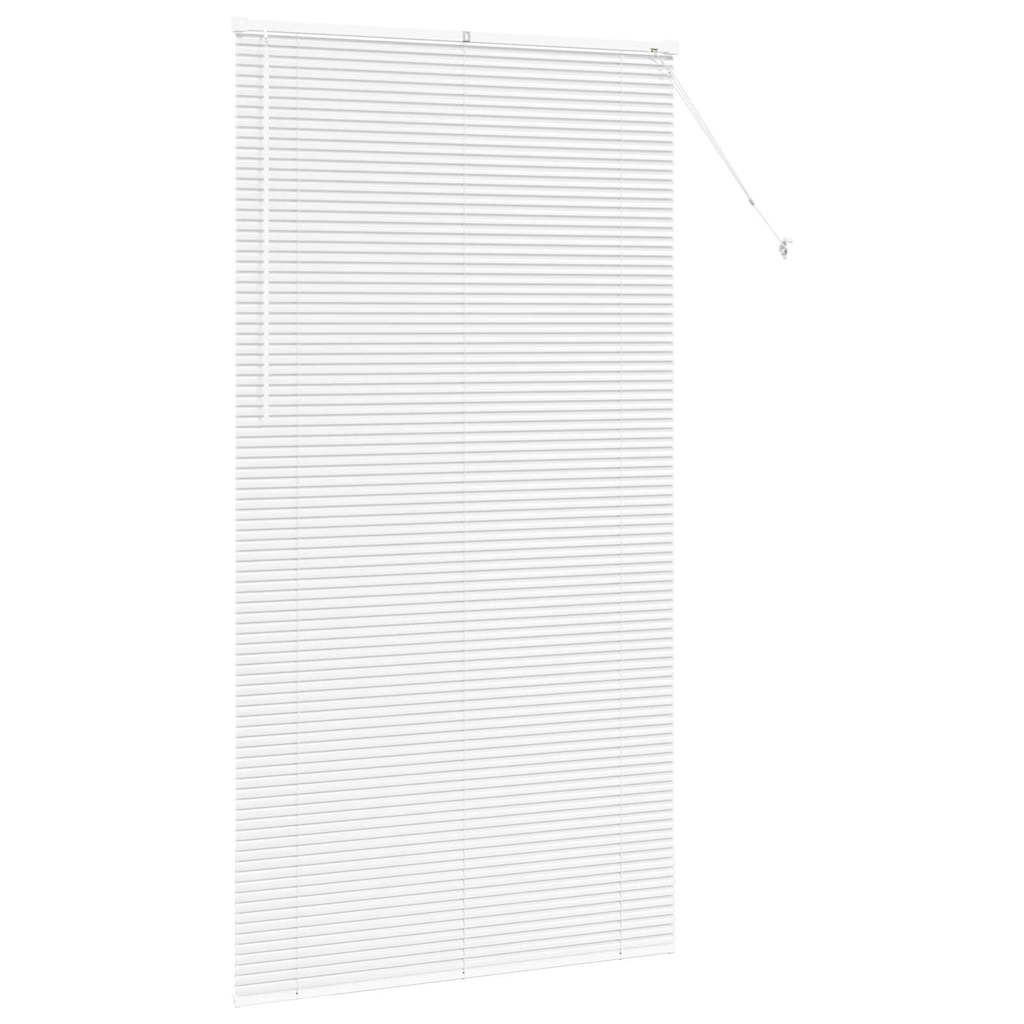 Fensterjalousie mit Vorhängen Manuell Weiß Aluminium