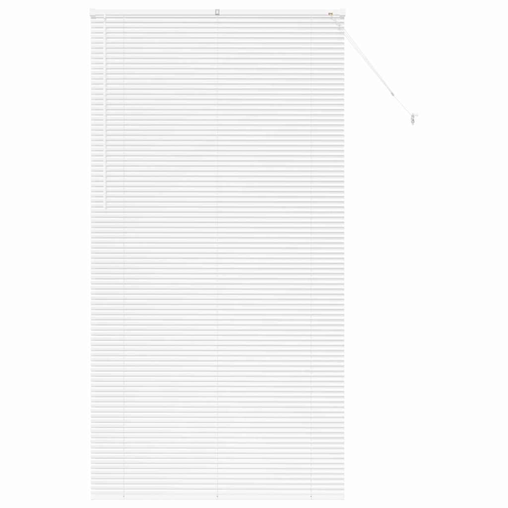 Fensterjalousie mit Vorhängen Manuell Weiß Aluminium