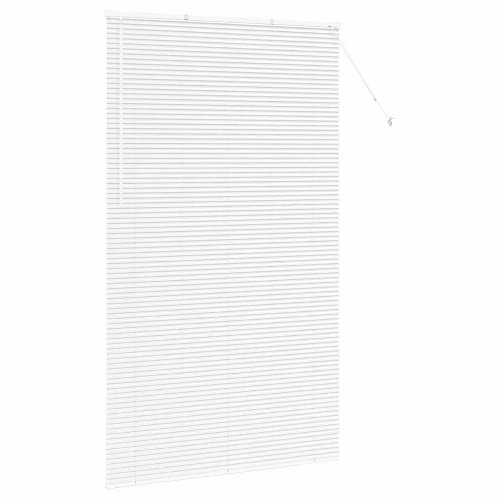 Fensterjalousie mit Vorhängen Manuell Weiß Aluminium