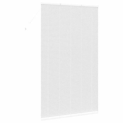 Fensterjalousie mit Vorhängen Manuell Weiß Aluminium