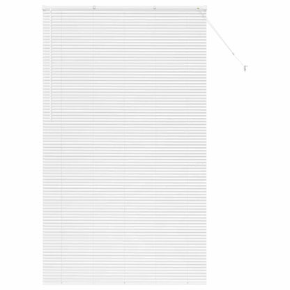 Fensterjalousie mit Vorhängen Manuell Weiß Aluminium