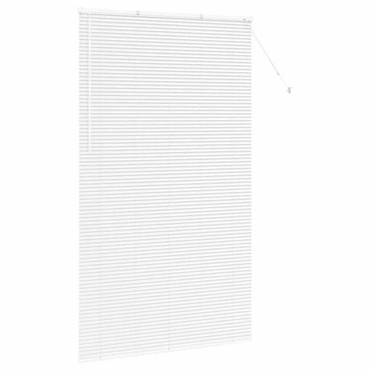 Fensterjalousie mit Vorhängen Manuell Weiß Aluminium