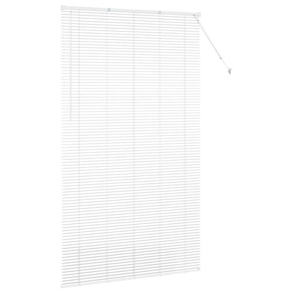Fensterjalousie mit Vorhängen Manuell Weiß Aluminium