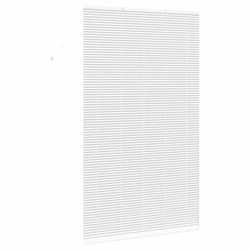 Fensterjalousie mit Vorhängen Manuell Weiß Aluminium