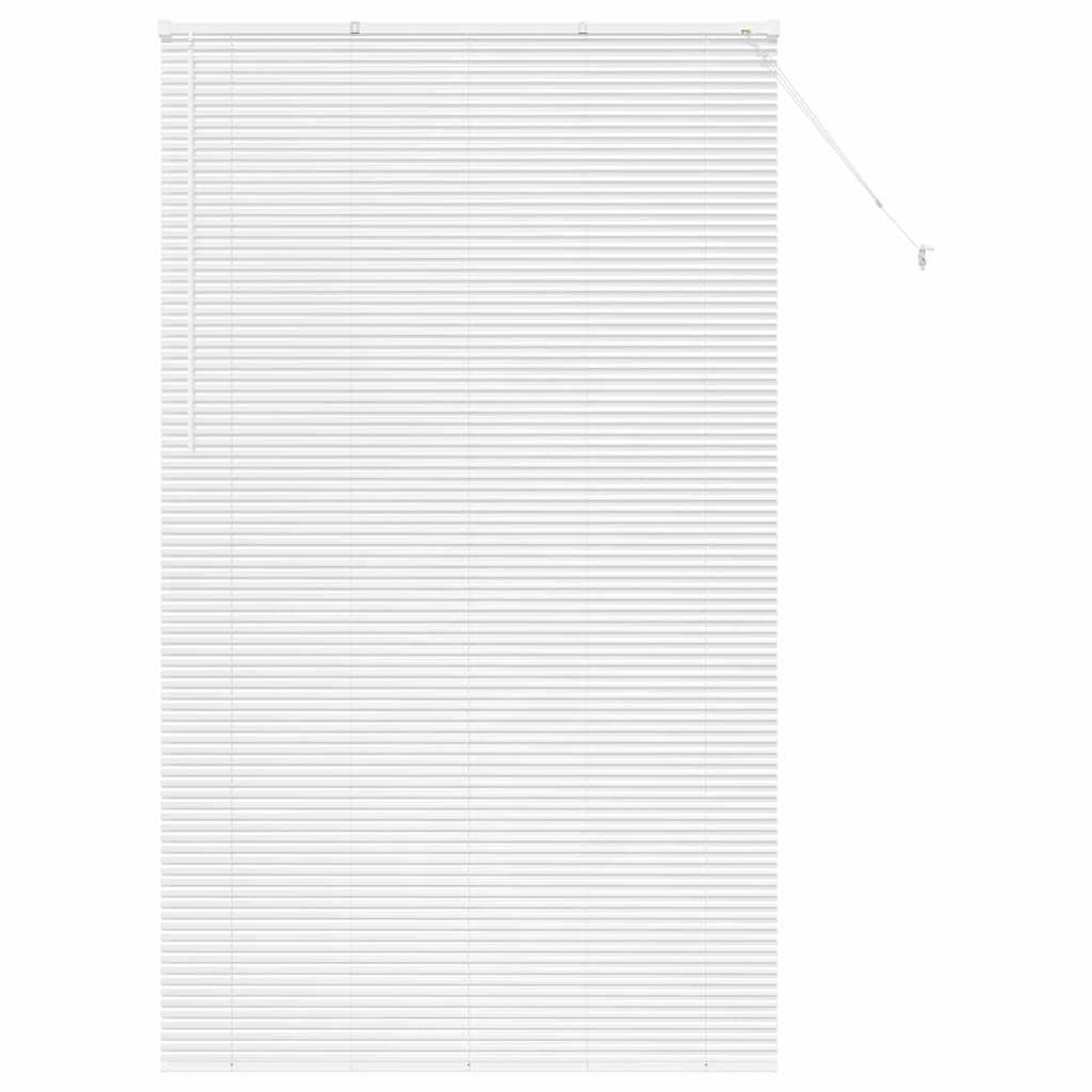 Fensterjalousie mit Vorhängen Manuell Weiß Aluminium