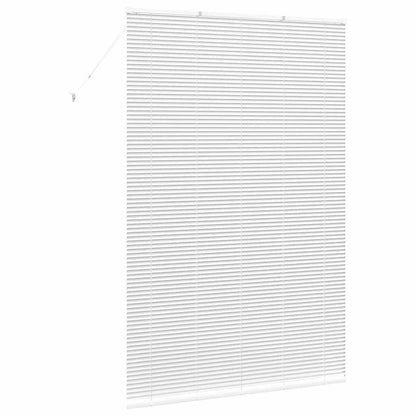 Fensterjalousie mit Vorhängen Manuell Weiß Aluminium