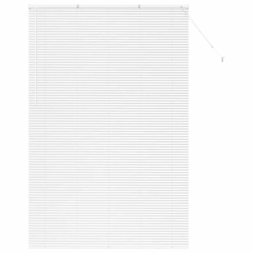 Fensterjalousie mit Vorhängen Manuell Weiß Aluminium