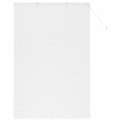 Fensterjalousie mit Vorhängen Manuell Weiß Aluminium