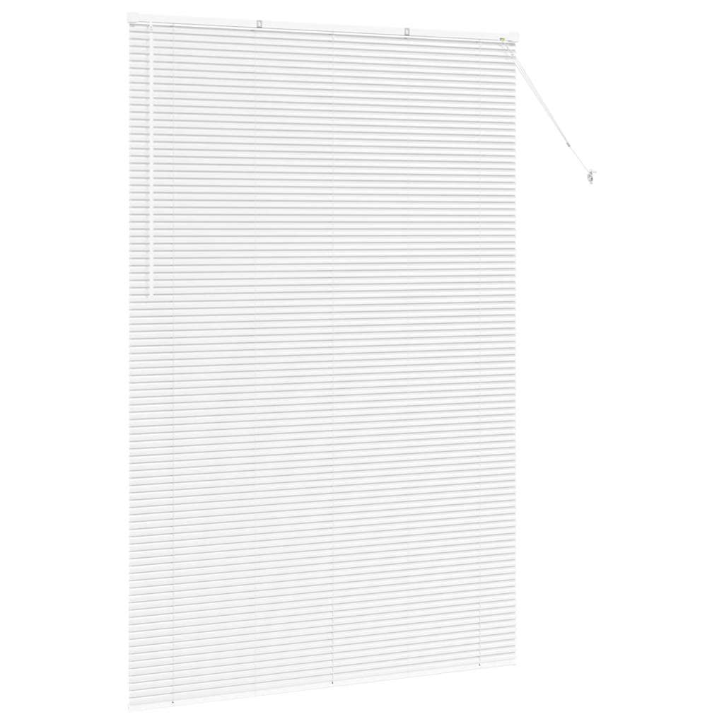 Fensterjalousie mit Vorhängen Manuell Weiß Aluminium