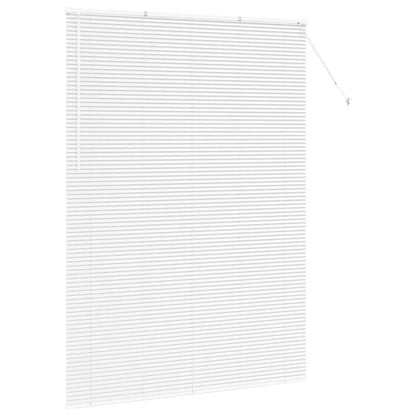 Fensterjalousie mit Vorhängen Manuell Weiß Aluminium