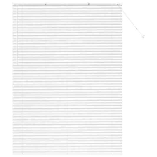 Fensterjalousie mit Vorhängen Manuell Weiß Aluminium