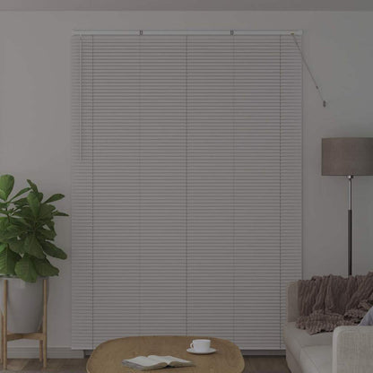 Fensterjalousie mit Vorhängen Manuell Weiß Aluminium
