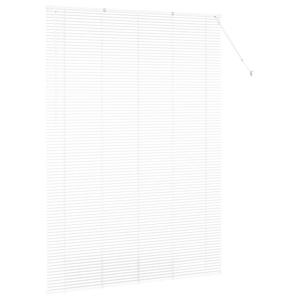 Fensterjalousie mit Vorhängen Manuell Weiß Aluminium