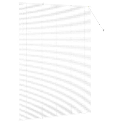 Fensterjalousie mit Vorhängen Manuell Weiß Aluminium