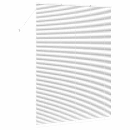 Fensterjalousie mit Vorhängen Manuell Weiß Aluminium