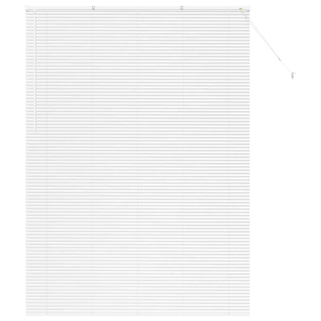 Fensterjalousie mit Vorhängen Manuell Weiß Aluminium