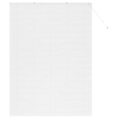 Fensterjalousie mit Vorhängen Manuell Weiß Aluminium