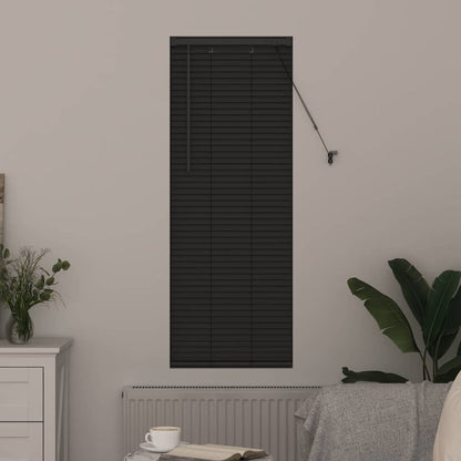 Fensterjalousie mit Vorhängen Manuell Dunkelgrau Aluminium