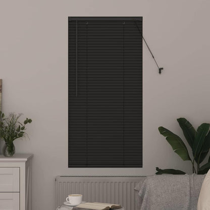 Fensterjalousie mit Vorhängen Manuell Dunkelgrau Aluminium