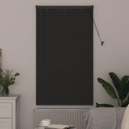 Fensterjalousie mit Vorhängen Manuell Dunkelgrau Aluminium
