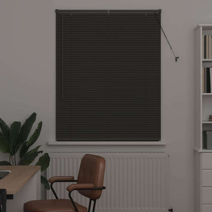 Fensterjalousie mit Vorhängen Manuell Dunkelgrau Aluminium