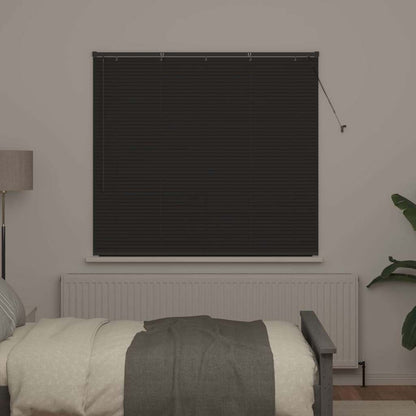 Fensterjalousie mit Vorhängen Manuell Dunkelgrau Aluminium