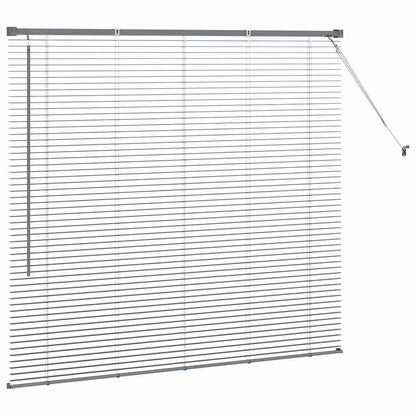 Fensterjalousie mit Vorhängen Manuell Dunkelgrau Aluminium