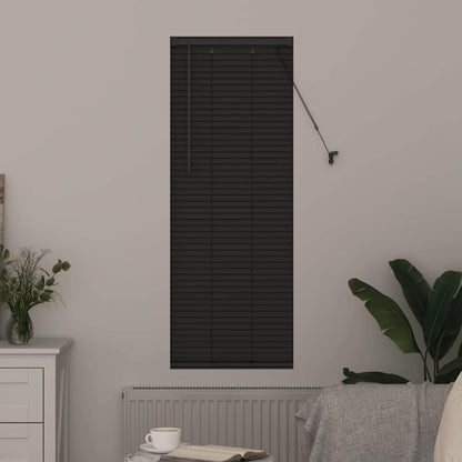 Fensterjalousie mit Vorhängen Manuell Dunkelgrau Aluminium