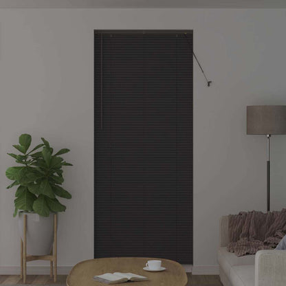 Fensterjalousie mit Vorhängen Manuell Dunkelgrau Aluminium