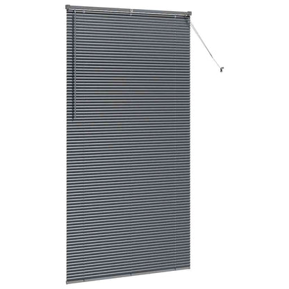 Fensterjalousie mit Vorhängen Manuell Dunkelgrau Aluminium