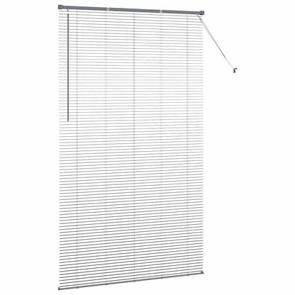 Fensterjalousie mit Vorhängen Manuell Dunkelgrau Aluminium