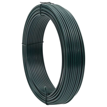 Zaunbindedraht Grün 33 m PVC-beschichteter Stahl