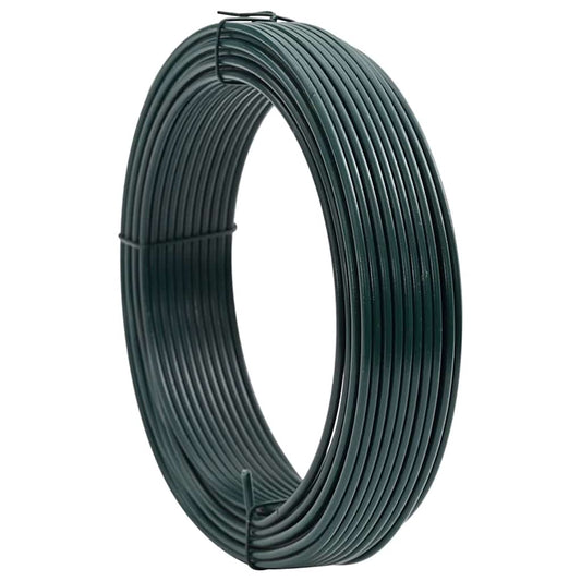 Zaunbindedraht Grün 33 m PVC-beschichteter Stahl