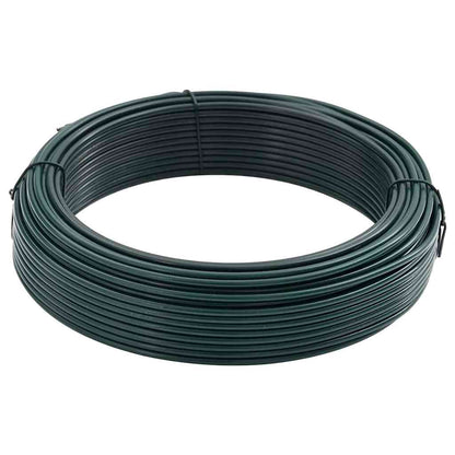 Zaunbindedraht Grün 33 m PVC-beschichteter Stahl