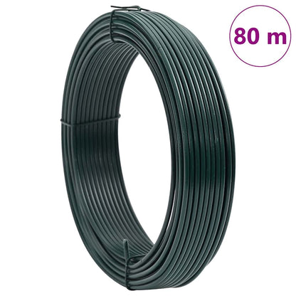 Zaunbindedraht Grün 80 m PVC-beschichteter Stahl