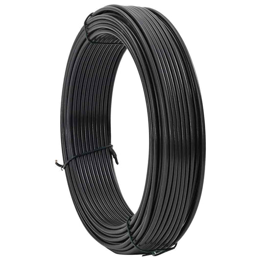 Zaunbindedraht Anthrazit 33 m PVC-beschichteter Stahl