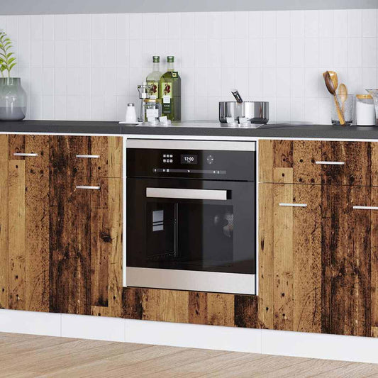 Ofenschrank aus altem Holz – 60x46x81,5 cm, aus Holzwerkstoff