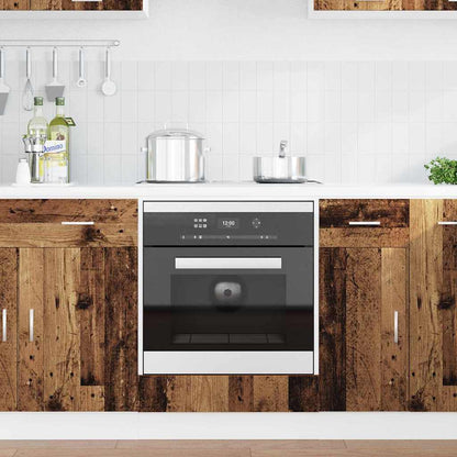 Backofen-Schrank Altholz 60 x 46 x 81.5 cm Holzwerkstoff