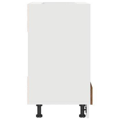 Backofen-Schrank Altholz 60 x 46 x 81.5 cm Holzwerkstoff