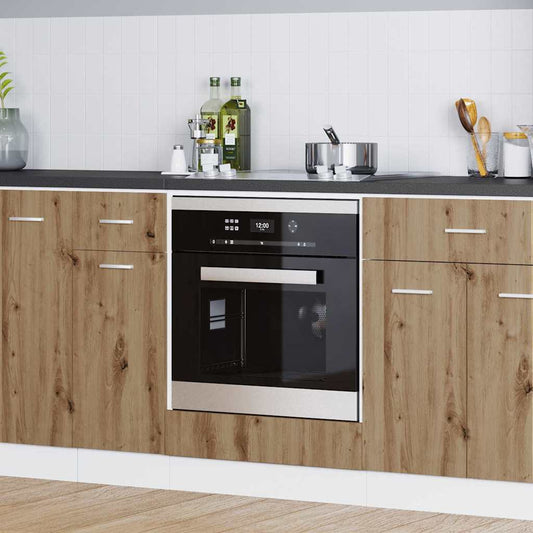 Ofenschrank - Artisan Eiche, 60x46x81.5 cm, Holzwerkstoff