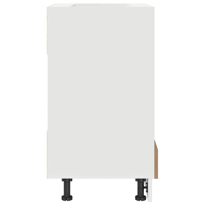Backofen-Schrank Eiche handwerklich 60 x 46 x 81.5 cm