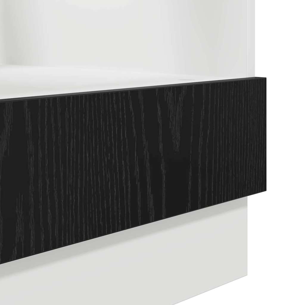 Backofenschrank Riga Schwarz Eichen-Optik 60 x 46 x 81,5 cm