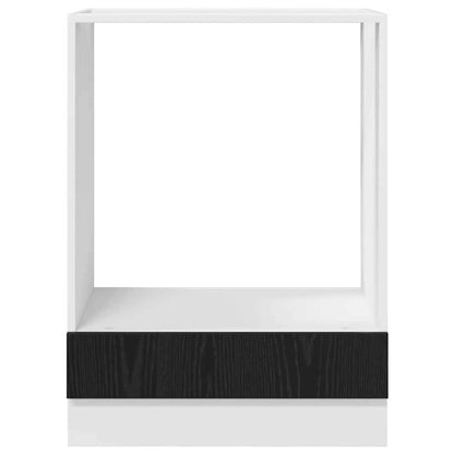 Backofenschrank Riga Schwarz Eichen-Optik 60 x 46 x 81,5 cm