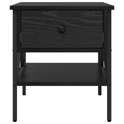 Nachttisch mit Schubladen 2 pcs Schwarze Eiche 40 x 42 x 45 cm