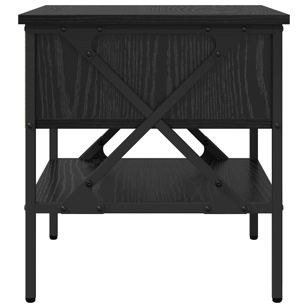 Nachttisch mit Schubladen 2 pcs Schwarze Eiche 40 x 42 x 45 cm