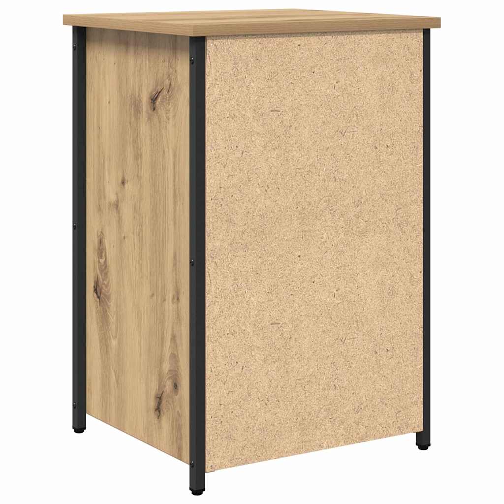 Nachttisch mit Schubladen Eiche handwerklich 40 x 36 x 60 cm