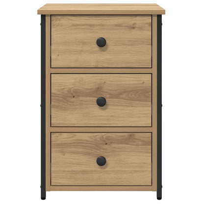 Nachttisch mit Schubladen Eiche handwerklich 40 x 36 x 60 cm